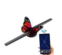 Ventilateur D'hologramme 3D, Projecteur D'hologramme A Mené le Ventilateur D'affichage de Publicité 512X224, avec 224 Perles de Lampe pour L'affichage de Publicité de Partie de Barre de Signes(#1)