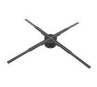 Ventilateur D'hologramme 3D, Projecteur Holographique 3D 22 Pouces, Résolution 2000x1356PX, 678 LED, pour Noël, Halloween, Fêtes et Événements (Prise UE)