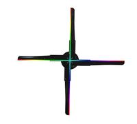 Ventilateur d'hologramme 3D, Projecteur Holographique 3D À Œil Nu De 45 Cm, Ventilateur Holographique À 510 LED, Affichage Publicitaire Lumineux À Vendre