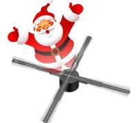 Ventilateur d'hologramme 3D, Projecteur Holographique 3D, Ventilateur D'affichage Publicitaire, Lecteur Mural, Ventilateur Photo Vidéo LED 3D À Œil Nu 2K HD Avec 722 LED