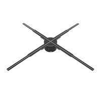 Ventilateur D'hologramme 3D, Ventilateur de Projecteur Holographique Rotatif 678 LED APP WiFi Bluetooth Télécommande 22 Pouces Kit de Ventilateur D'hologramme 3D (Prise UE 220V)