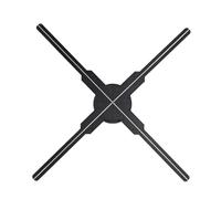 Ventilateur d'hologramme 3D, Ventilateur de Projection Holographique Lumineux pour Les Entreprises (Prise UE)