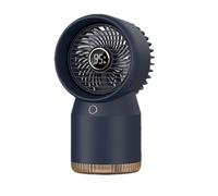 Ventilateur D'humidificateur De Climatisation Brume Jet d'eau À La Maison 3600mAh Batterie Rechargeable Refroidissement d'air Bureau avec Veilleuse RafraîChissez-Vous Rapidement(Navy Blue)