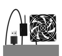 Ventilateur d'ordinateur | 5V refroidissement USB thermosensible,Ventilateur d'ordinateur silencieux,Pour modem, boîtier TV, maison, salon, atelier, garage, routeur, récepteur, amplificateur