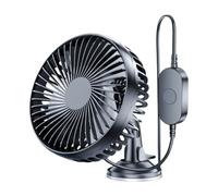 Ventilateur Double Tête Tableau De Bord Auto Ventilateur Refroidissement USB Pour Tableau Bord 12V/24V Avec Ventouse Brise Bureau Refroidisseur Automatique Complet À 360 Degrés
