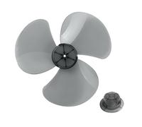 Ventilateur électrique à 3 pales de 16 pouces, accessoire for la maison, sur pied, avec couvercle d'écrou(Black)