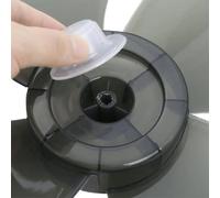 Ventilateur électrique à 4 lames de rechange de 35,6 cm de diamètre pour ventilateurs de sol et de table, plastique PP haute durabilité pour un fonctionnement fiable du ventilateur (40,6 cm, noir)