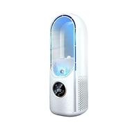 Ventilateur électrique à lame de refroidisseur d'air Portable minuterie silencieuse 6 vitesses ventilateur climatisation humidificateur Confort Refroidissement Silencieux(White)