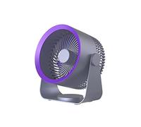 Ventilateur électrique de Circulation d'air Mural sans Fil 4000mAh USB Rechargeable Petit Ventilateur Bureau Table Portable for Le à Domicile RafraîChissez-Vous Rapidement(Dark Grey)