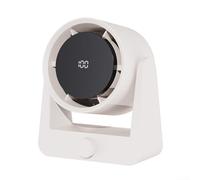 Ventilateur électrique intelligent à écran LED avec 100 vitesses de vent réglables pour un flux d'air personnalisé dans n'importe quel environnement (beige)