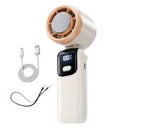 Ventilateur électrique personnel | Ventilateur de refroidissement personnel pliable - 100 modes de vent pour temps chaud, fournitures pour la plage, les pique-niques, les jeunes, le camping, la pêche