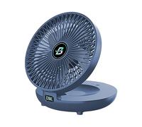 Ventilateur électrique pliable à 3 vitesses - Portable - Petit refroidisseur d'air - Fonctionnement silencieux - Facile à nettoyer - Moteur sans balais - Chargement silencieux - Chargement USB pliable