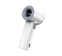 Ventilateur électrique portable haute puissance, chargement USB avec écran HD pour une utilisation en extérieur, ventilateur portable rechargeable avec écran numérique (1 blanc)