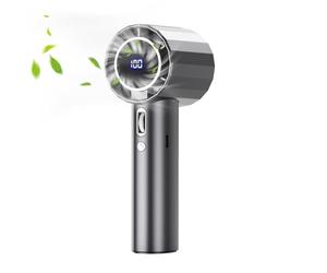 Ventilateur électrique portable - Refroidissement portable rechargeable, brise Turbo compacte | affichage numérique défige personnel, gadgets de charge USB léger, appareil de poche d'été, de C
