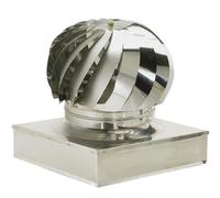 VENTILATEUR EN ACIER INOXYDABLE CAPUCHON DE FUMEE TOURNANT RECTANGULAIRE CM.32X4