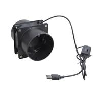 Ventilateur en ligne polyvalent économe en énergie avec double port et alimentation USB et 3 réglages de vitesse, construction résistante à la corrosion, système de ventilation centrifuge à double