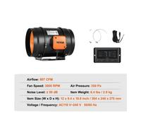 Ventilateur en ligne, régulateur de température et d'humidité, moteur EC