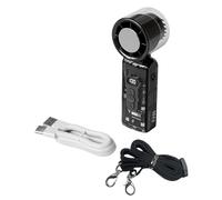 Ventilateur ergonomique en ABS avec affichage numérique de la température et poignée antidérapante, parfait pour une utilisation par temps chaud, ventilateur USB portable avec cordon