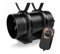 Ventilateur Extracteur d’Air Réglable 100 mm avec Base,8 W 310 m³/h, Silencieux Protection Surchauffe,Ventilateur de Conduit Serre