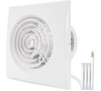 Ventilateur extracteur d'air 100 mm - Débit 95 m3/h - Niveau de bruit ≤33dB - Montage mural ou plafond - Pour sa