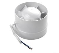 Ventilateur extracteur d'air en ligne 4 5 6 avec couvercle de poteau moteur à roulement et étanchéité IPX2 pour applications de ventilation (12,7 cm)