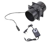 Ventilateur extracteur d'air hydroponique à faible bruit pour maison, salle de bain, salle de culture - 8 cm - 12 V - 6300 tr/min