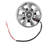 Ventilateur extracteur de 100 mm pour cuisine, salle de bain, atelier | Ventilateur de conduit de 1,75 m³/min avec moteur de 20 W | Tuyau d'aération en ligne compatible avec trou de 100 à 110 mm