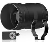 Ventilateur Extracteur en Ligne 75mm 204 m³/h Ventilation Extracteur Air avec Variateur Ventilation Cave Humide,Garages,Culture Hydroponique.[I319]