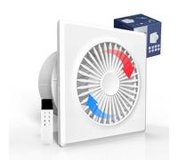 Ventilateur Extracteur Salle de Bain 100 mm, Moteur EC 10W Mural Réversible avec Télécommande Bidirectionnelle, pour Cuisine Maison Garage Buanderie