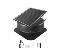 Ventilateur Extraction de Toit Solaire Avec Thermostat Télécommande 2800CFM 42W