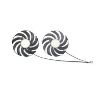 Ventilateur for Carte Graphique PLD09210B12HH PLD09210S12HH DC12V 0,40A 4 Broches, Compatible avec MSI, Compatible avec GeForce RTX 3070, RTX 3080, RTX 3090 SUPRIM X, Accessoires(White Connector)