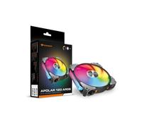 Ventilateur Gaming - Cougar Gaming - APOLAR120RGB - Noir - Q-Stop - Eclairage RVB - 120 mm