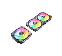 Ventilateur Gaming - Cougar Gaming - KIT3APOLAR120RGBB - Lot de 3 ventilateurs de boîtier gaming - Roulements hydrodynamiques