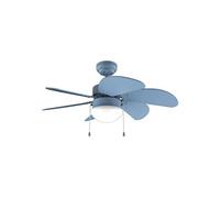 Ventilateur Générique 50W - 92cm - 6 pales - Lampe intégrée - 3 vitesses - Mode Eté/Hiver
