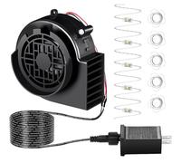 Ventilateur gonflable de rechange avec 5 lumières LED pour costume de Noël, Thanksgiving, Halloween, cour, pelouse, barbecue, pique-nique, camping