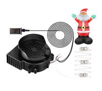 Ventilateur gonflable de rechange pour Noël - Ventilateur gonflable de rechange | Ventilateur gonflable | Adaptateur 1,5 A avec 3 lumières LED pour jardin, pelouse, jardin, Halloween, décoration