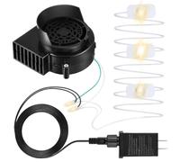 Ventilateur gonflable de remplacement, Souffleur Gonflable Électrique 12V avec Guirlande LED, Ventilateur de Remplacement, Outil Décoratif Multifonctionnel, Parfait pour Jardin, Terrasse, Porche, Pelo