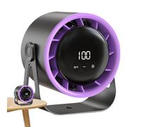 Ventilateur haute vitesse, affichage numérique, 100 vitesses, ventilateurs de 15,2 cm, turbine de charge de 4000 mAh, (taille), idéal pour bibliothèque, bureau et refroidissement personnel