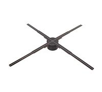 Ventilateur Hologramme 3D, 24.2in 3D Hologram Projector Advertising Display, WiFi Control Projection Fan with 722 LED Beads, Support Phone APP, for Business Store Signs (Prise UE)
