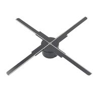 Ventilateur Hologramme 3D, 512 Perles LED, Résolution 1600 X 512P, Télécommande WiFi, pour, iOS, Carte Mémoire 8 Go, Diamètre D'affichage 45 Cm (Prise UE)