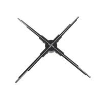 Ventilateur Hologramme 3D, 60cm 3D Hologram Projecteur 2500x640 HD Machine de publicité Holographique 3D avec Application et WiFi, 4 Blades Holographic Fan for (Prise UE)