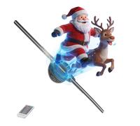 Ventilateur hologramme 3D de 50 cm - Affichage publicitaire HD LED - Hologramme d'arbre de Noël - Pour Noël, Halloween, affaires, magasin, vacances - 50 cm - Hologramme holographique avec 1500