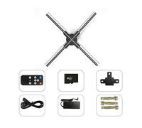 Ventilateur hologramme 3D, projecteur holographique pour lecteur d'imagerie et publicité vidéo