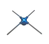Ventilateur holographique 3D 22.04 3D Hologram Fan Display Stereo Floating Advertising Machine Fan 1080P HD Trade Show LED Display Fan pour enseignes de Magasin, Bar, Casino, fête, Noël