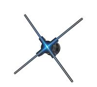 Ventilateur holographique 3D 3D Hologram Projector Advertising Display Advertising Display Hologram Fan Stereo Floating Advertising Machine Fan pour Les enseignes de magasins d'entreprise, de ba