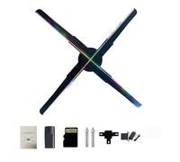 Ventilateur holographique 3D 56 cm pour projet ographique, lumière publicitaire, application connectée, machine d'imagerie stéréoscopique pour centres commerciaux, Halloween, magasin d'entreprise