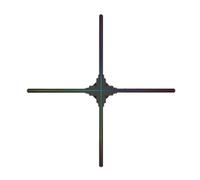 Ventilateur holographique 3D de 100 cm avec Affichage publicitaire holographique LED Haute qualité 1024 x 1024 for Bar, Magasin, Halloween et Noël Grand Angle de Vision
