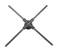 Ventilateur holographique 3D de 65,6 cm, WiFi et Bluetooth, 768 LED surlignées et luminosité de 2500 cd/m², 1500 vidéos 3D gratuites, projecteur holographique 3D pour affichage de magasin, événements,