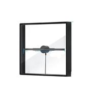 Ventilateur holographique 3D, Projecteur holographique 3D à LED intégré, Lampe de signalisation, Lecteur avec Couvercle, Affichage publicitaire pour Magasin, Halloween