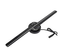 Ventilateur Holographique 3D WiFi, 224 Perles Lumière LED 3D Projector Hologram Advertising Machine Player, Halloween Noël Plafond Fenêtres Projection Murale pour Maison, Vacances